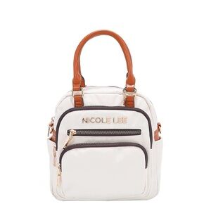 Nicole Lee Cream and Tan Women's Backpack